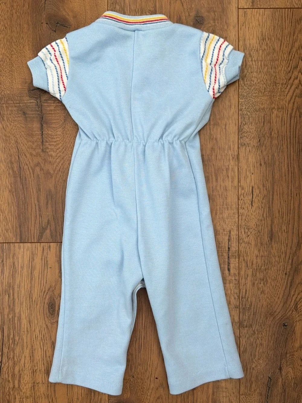 Vintage Baby Blue Hot Air Balloon Romper